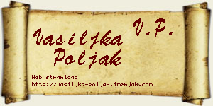 Vasiljka Poljak vizit kartica